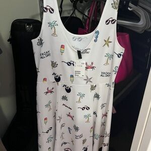 Vacay All Day White Sundress